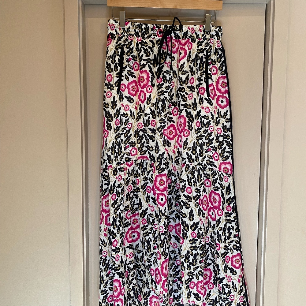 Me+Em Peony Print Track Skirt